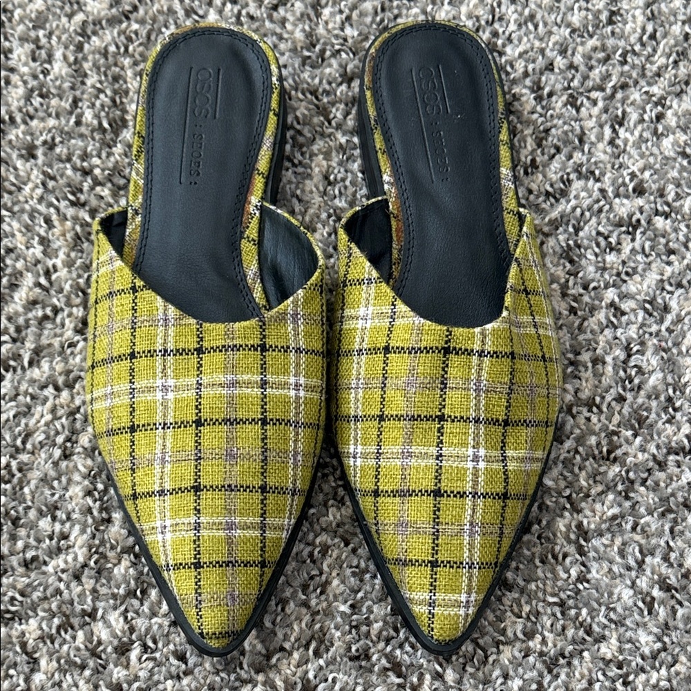 ASOS Plaid Mules